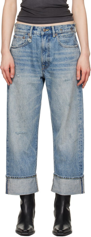 Jeans R13 R13 Cuffed X-Boyfriend Jeans Blå | R13WD111-D149D, 0