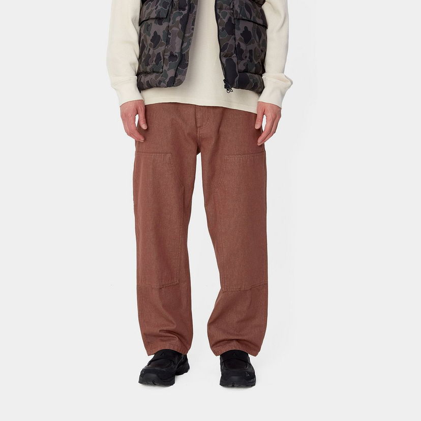 Cargo bukser Carhartt WIP Double Knee Rinsed Pants Brun | I033887_9