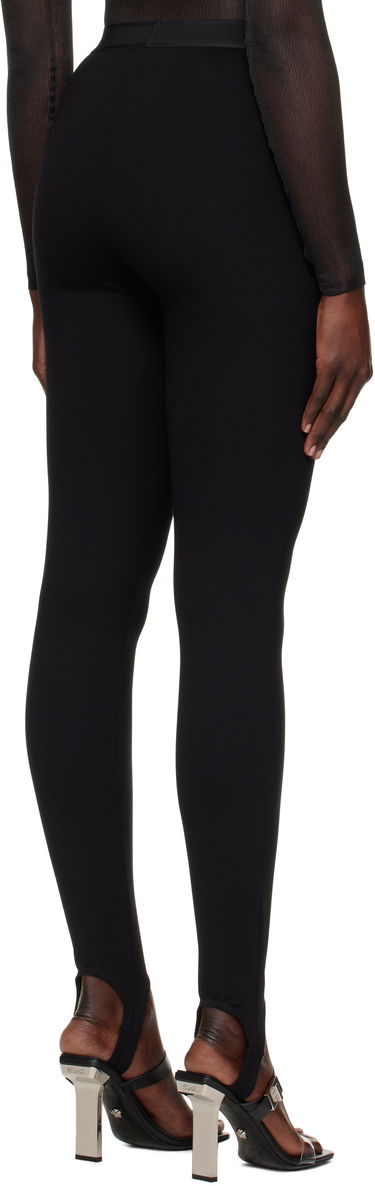 Leggings Versace Stirrup Leggings With Logo Sort | 1015879_1A12037_1B000, 2
