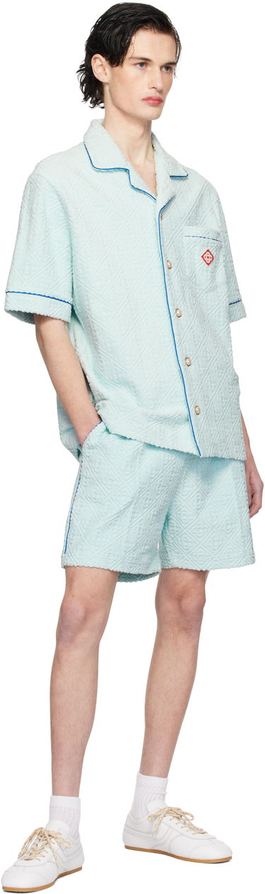 Shorts Casablanca Monogram Towelling Shorts Blå | MPS25-JTR-113-01, 3