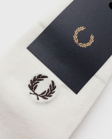 Tøj og tilbehør Fred Perry CLASSIC LAUREL WREATH SOCK Hvid | C7135-560, 3