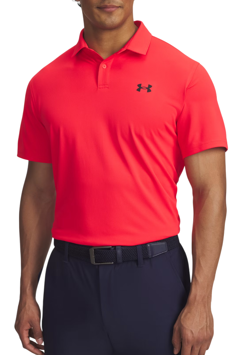 Polo skjorte Under Armour UA T2G Pique Polo Shirt Rød | 1390123-713