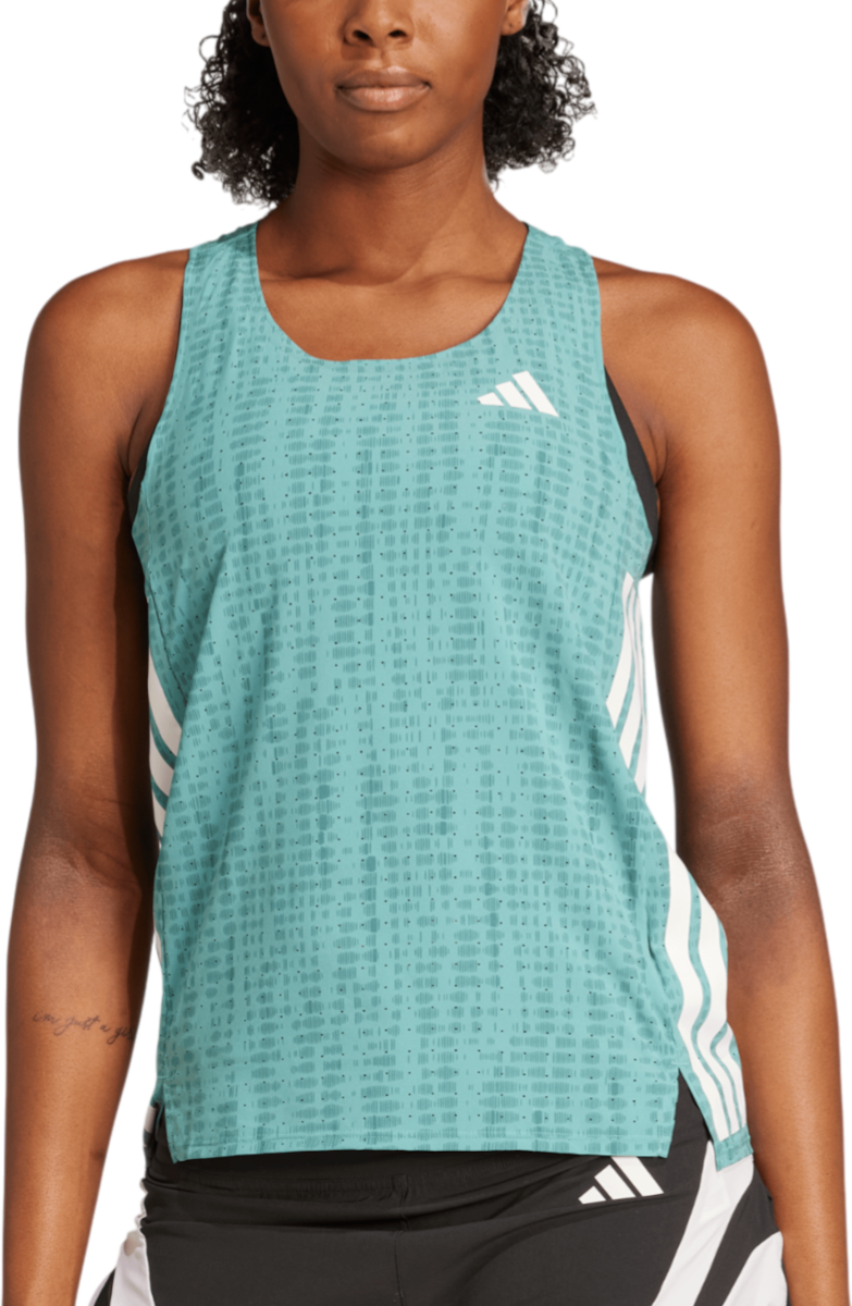 Tanktop adidas Performance Adizero Tank Top Turkis | jp3776