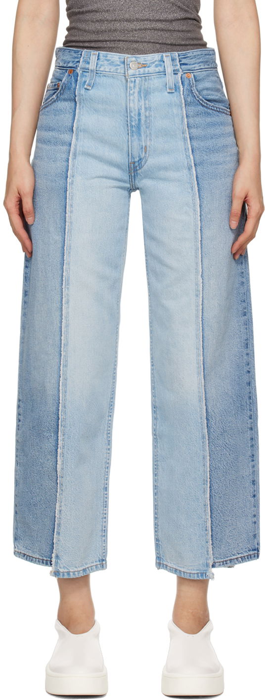 Bukser og jeans Levi's Blue Recrafted Baggy Dad Jeans Blå | A7463-0000, 0