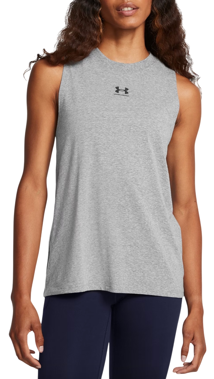 Tanktop Under Armour UA Rival Muscle Tank Top Grå | 1383659-026