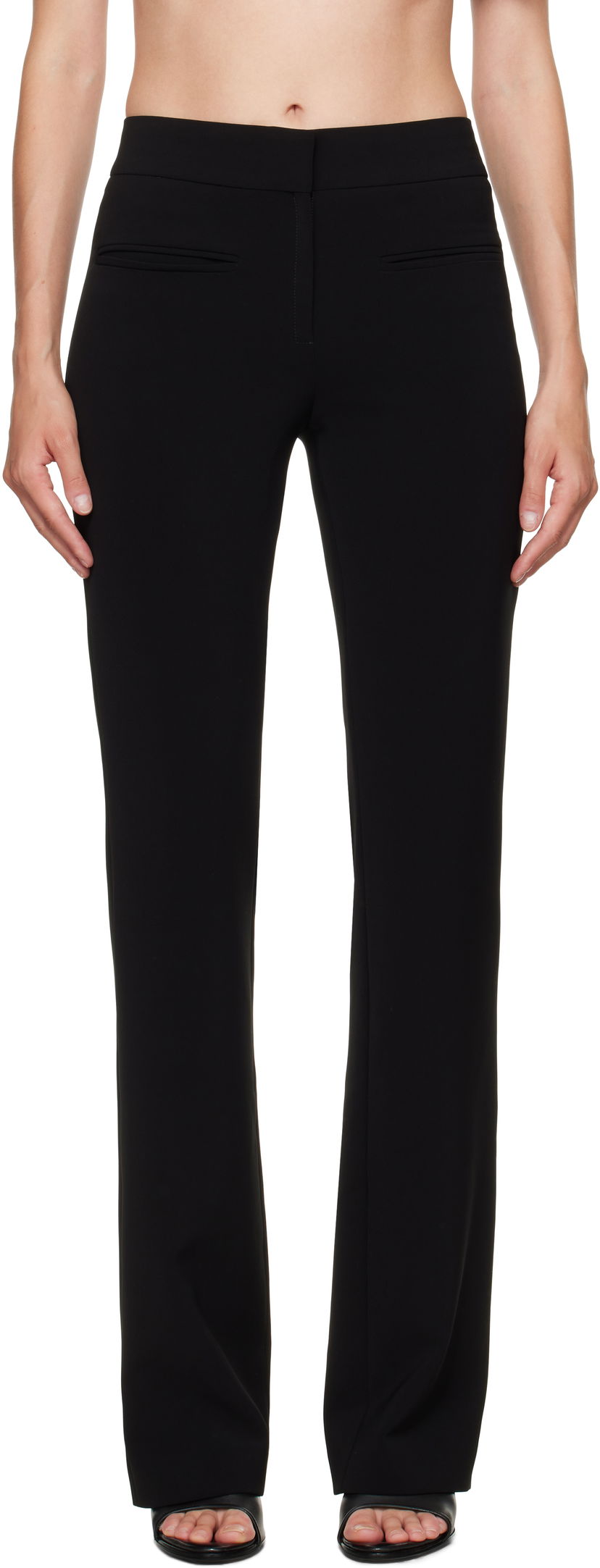 Bukser Courrèges Courrèges Heritage Fluid Bootcut Trousers Sort | 325CPA427PL0159