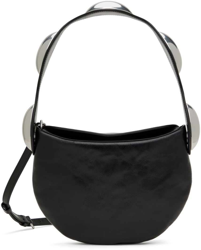 Skuldertaske Alexander Wang Dome Crackle Leather Multi Carry Bag Sort | 20124X78L, 0