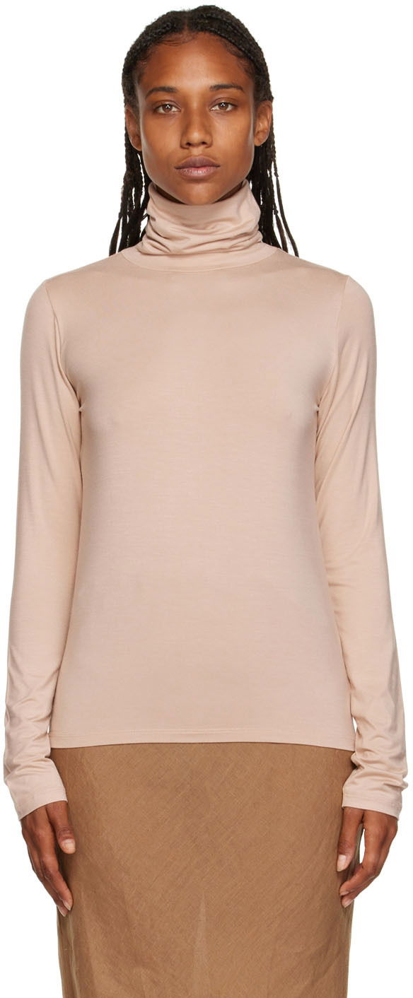 Sweater Baserange Bamboo Turtleneck Beige | TOTN