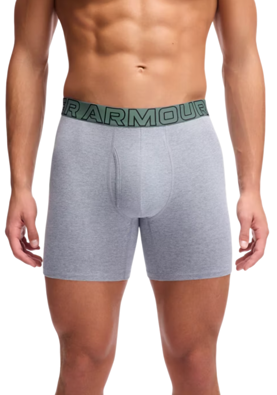 Boksere Under Armour Under Armour Solid 6" Boxer Shorts, 3-Pack Grå | 1383889-035, 1