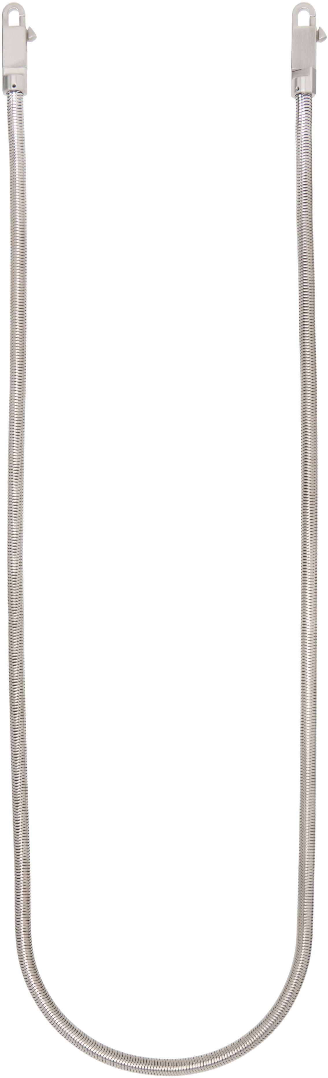 Halskæde Rick Owens Rick Owens Snake Chain Crossbody Strap Metalisk | RA01E0699 MET, 1