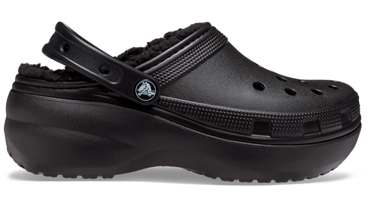 Sneakers og sko Crocs Classic Platform Lined Clogs W Sort | 207938-001, 0