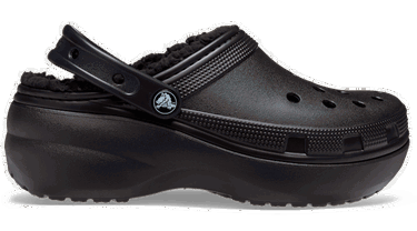Sneakers og sko Crocs Classic Platform Lined Clogs W Sort | 207938-001, 0