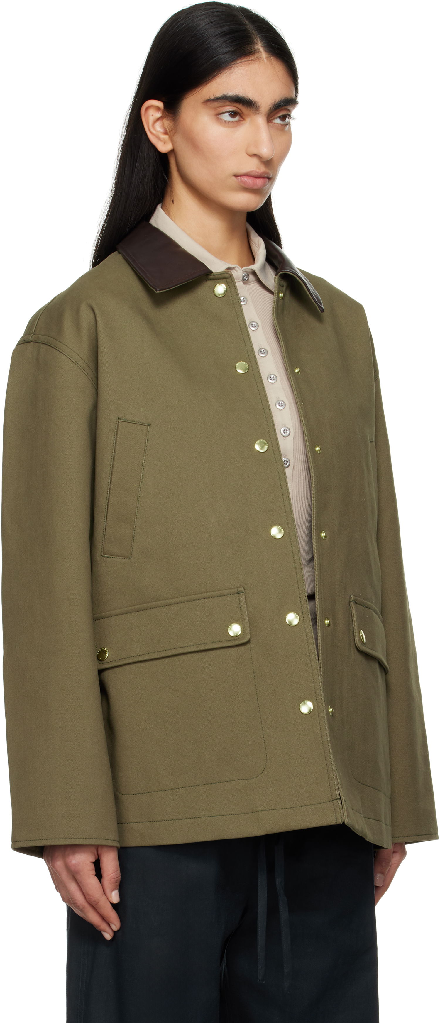 Jakke rag & bone Rag & Bone Cassidy Cotton Jacket Grøn | WAW24F20167516, 1
