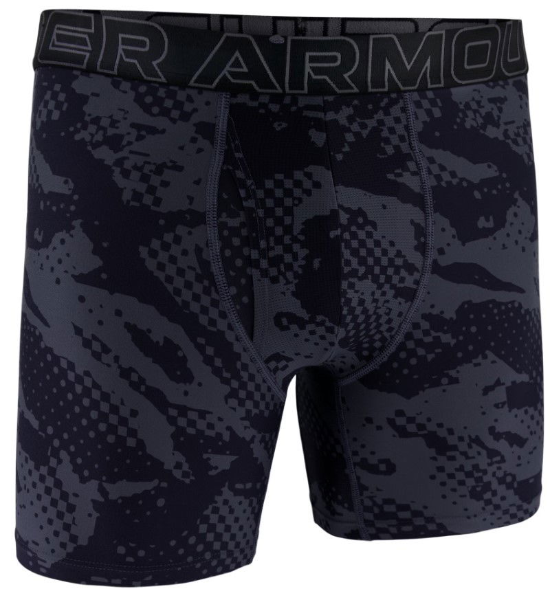 Boksere Under Armour Under Armour UA Performance Tech Print 6-Inch Boxer Briefs Sort | 1383875-044