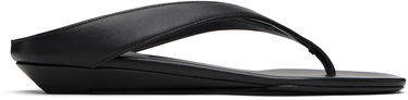 Kjole Loulou de Saison Loulou de Saison Coda Nappa Leather Wedge Sandals Sort | CODA, 0