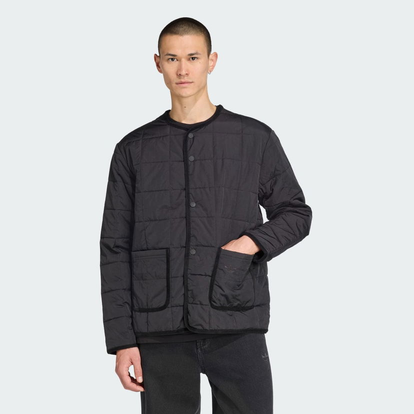 Puffer jakke adidas Originals adidas Originals Quilted Jacket Sort | JW5820