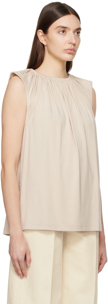 Tanktop TOTEME TOTEME Women's Crewneck Tank Top Beige | 242-WRT1716-FB0163, 1