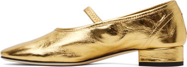 Skopleje Aeyde Aeyde Pippa Leather Ballerina Flats Metalisk | A11-FL-GLVR25RO126-SS25-902-068, 2