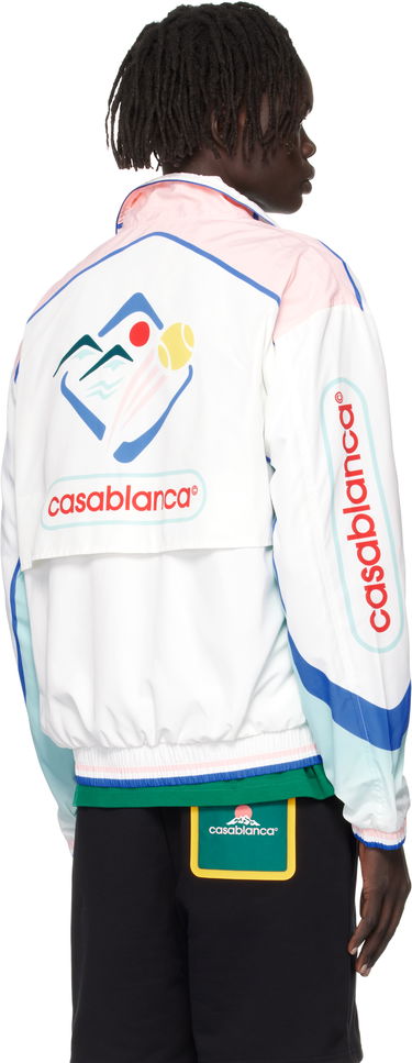 Vindjakke Casablanca Casablanca Casa Sportif Windbreaker Jacket Hvid | U-MPF25-JK-033-01, 2