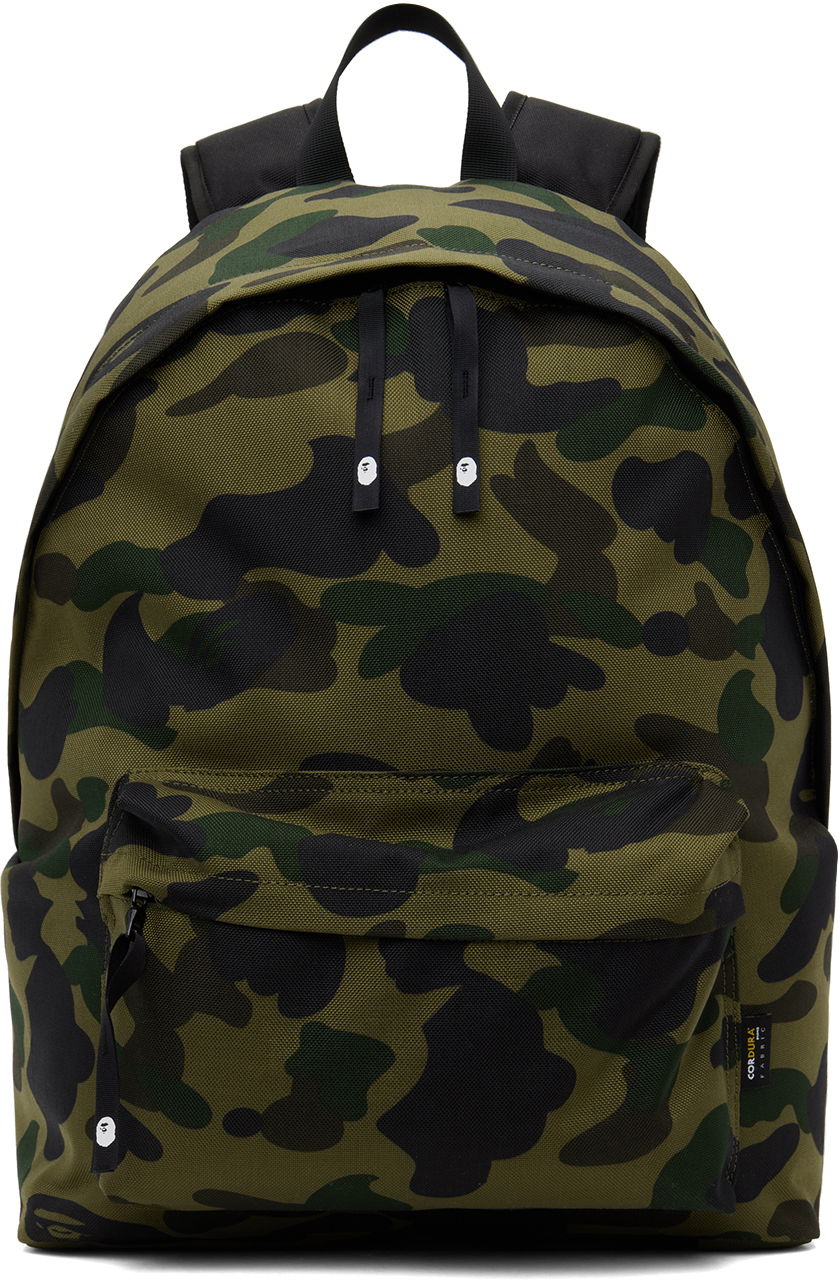 Rygsæk BAPE 1st Camo Cordura Day Backpack Grøn | 001BAK301002M, 0