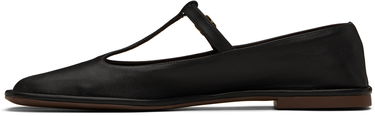 Sneakers og sko The Row The Row Square T-Strap Ballerina Flats Sort | F1599-SL3, 2