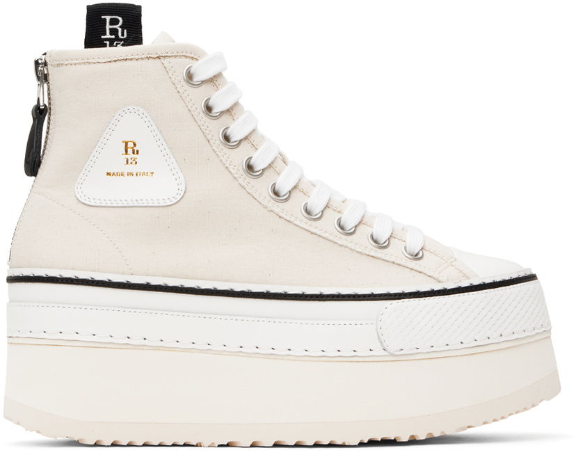 Tøj R13 R13 Courtney Platform Hvid | R13S0071-003