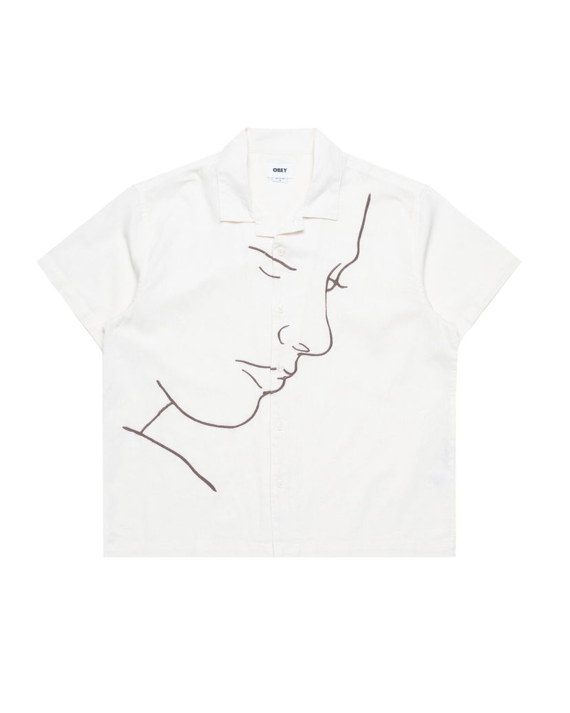 Skjorte OBEY Frances Woven Shirt Hvid | 181210430-UBM