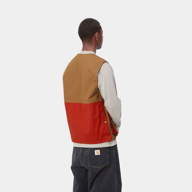 Vest Carhartt WIP Heston Vest "Hamilton brown / Cherry heavy stone wash" Brun | I032149_1OB_60, 2