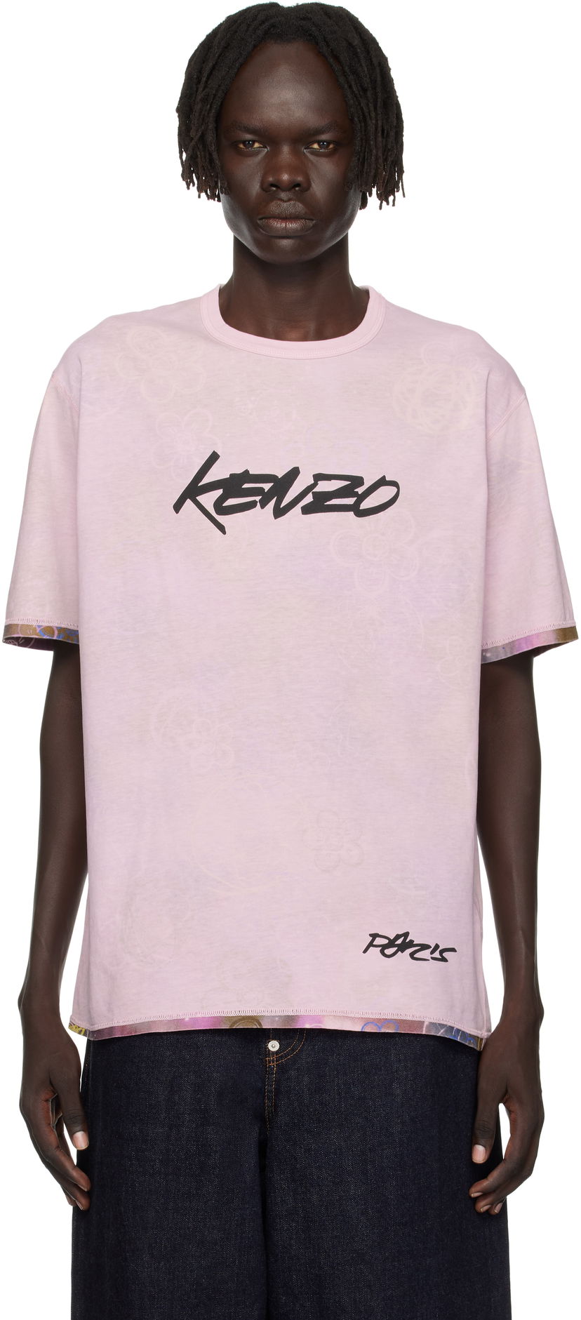 T-shirt KENZO Kenzo Paris Futura 2000 Edition Reversible T-Shirt Lyserød | FF65TS2584SG