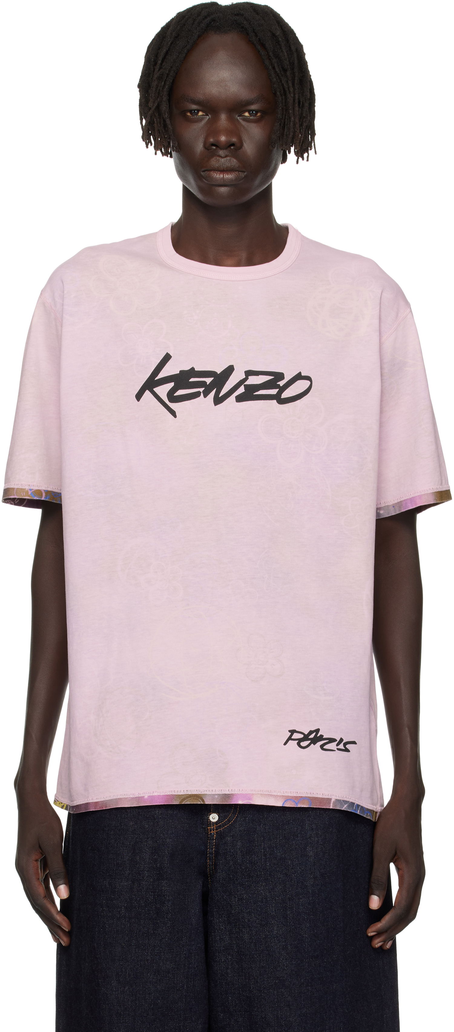 T-shirt KENZO Kenzo Paris Futura 2000 Edition Reversible T-Shirt Lyserød | FF65TS2584SG, 0