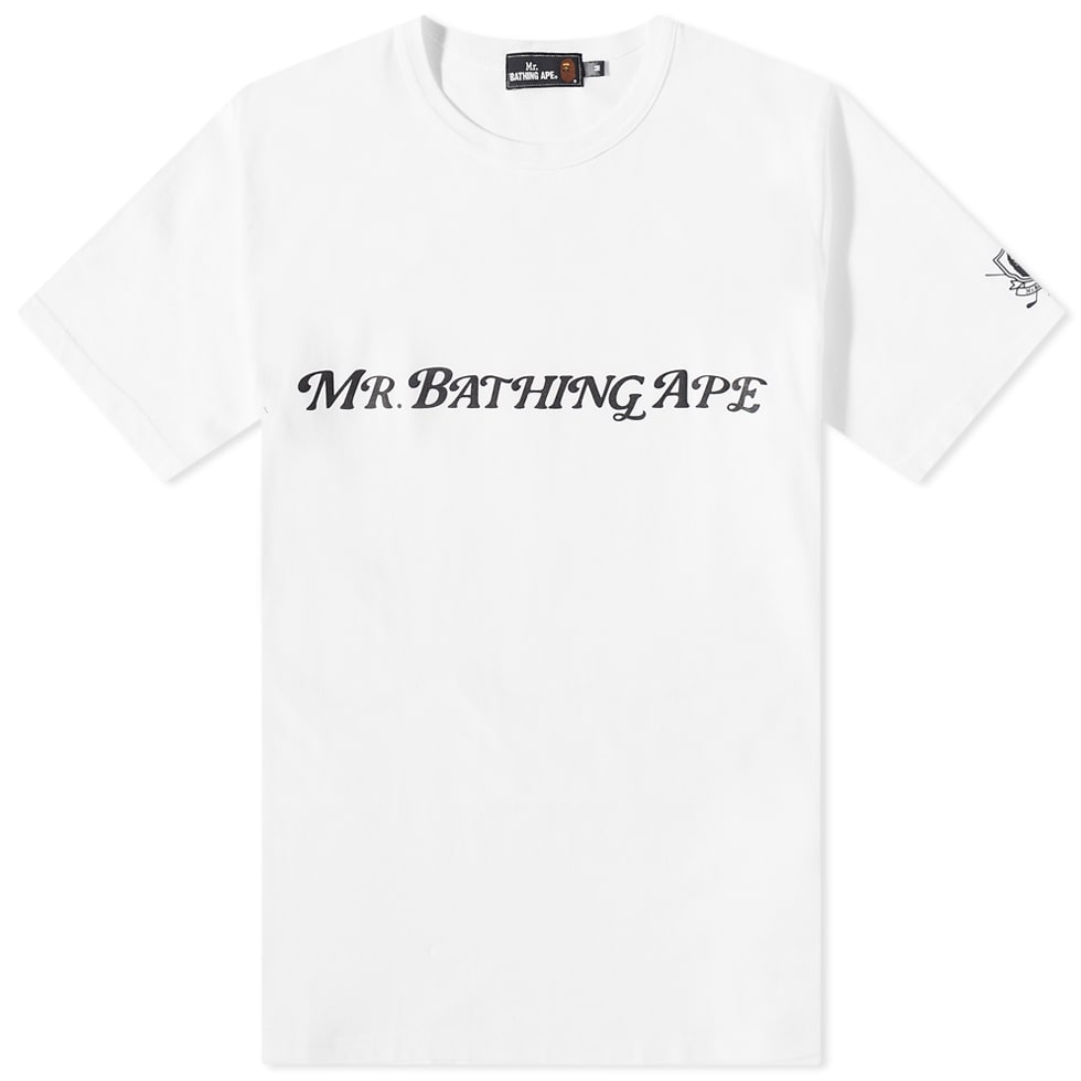 T-shirt BAPE A Bathing Ape Mr Bathing Ape Golf Wide Tee Hvid | 007TEI801001M-WHT, 0