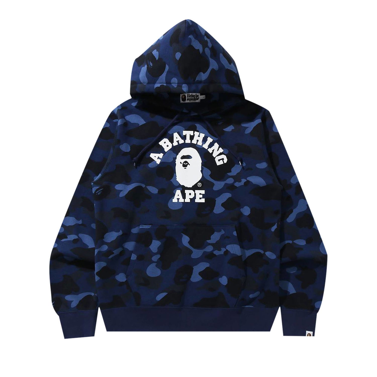 Sweatshirt BAPE Online Exclusive Color Camo College Pullover Hoodie Mørkeblå | 1H25 114 018 NAVY, 1
