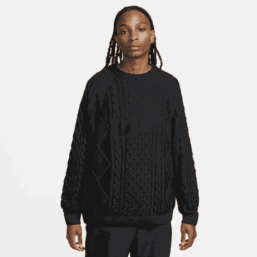 Sweater Nike Life Cable Knit Sweater Sort | DQ5176-010, 4