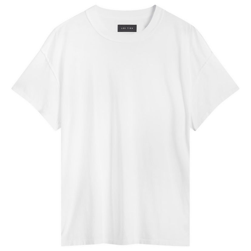 T-shirt LES TIEN Les Tien Lightweight Inside Out T-Shirt, Size Large Hvid | CC-2020-WHT