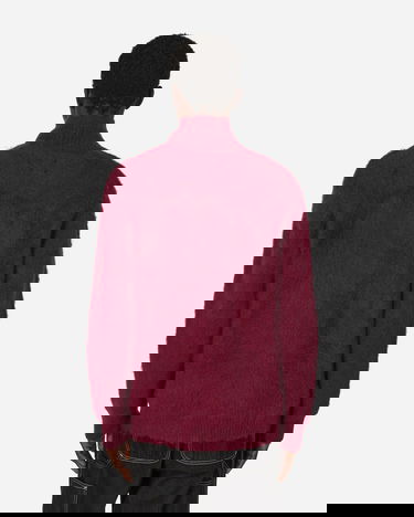 Sweater Needles Zipped Mohair Cardigan Bourgogne | NS283 A, 3