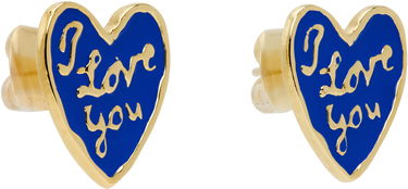 Øreringe Chopova Lowena Chopova Lowena Lovers Heart Earrings Blå | 6574, 1