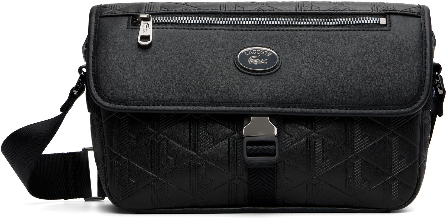 Skuldertaske Lacoste Lacoste Nomogramme S Flap Bag Sort | NH5062MR_000, 0