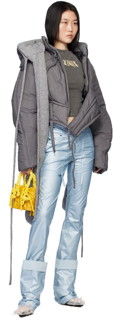 Bukser Ottolinger Ottolinger Coated Open Back Trousers Blå | 2217080203, 3