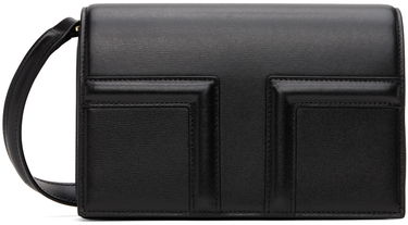 Skuldertaske TOTEME TOTEME Mini T-Flap Shoulder Bag Sort | 244-WAL0049-LE0025, 0