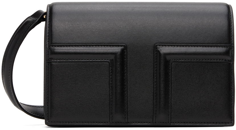 Skuldertaske TOTEME TOTEME Mini T-Flap Shoulder Bag Sort | 244-WAL0049-LE0025