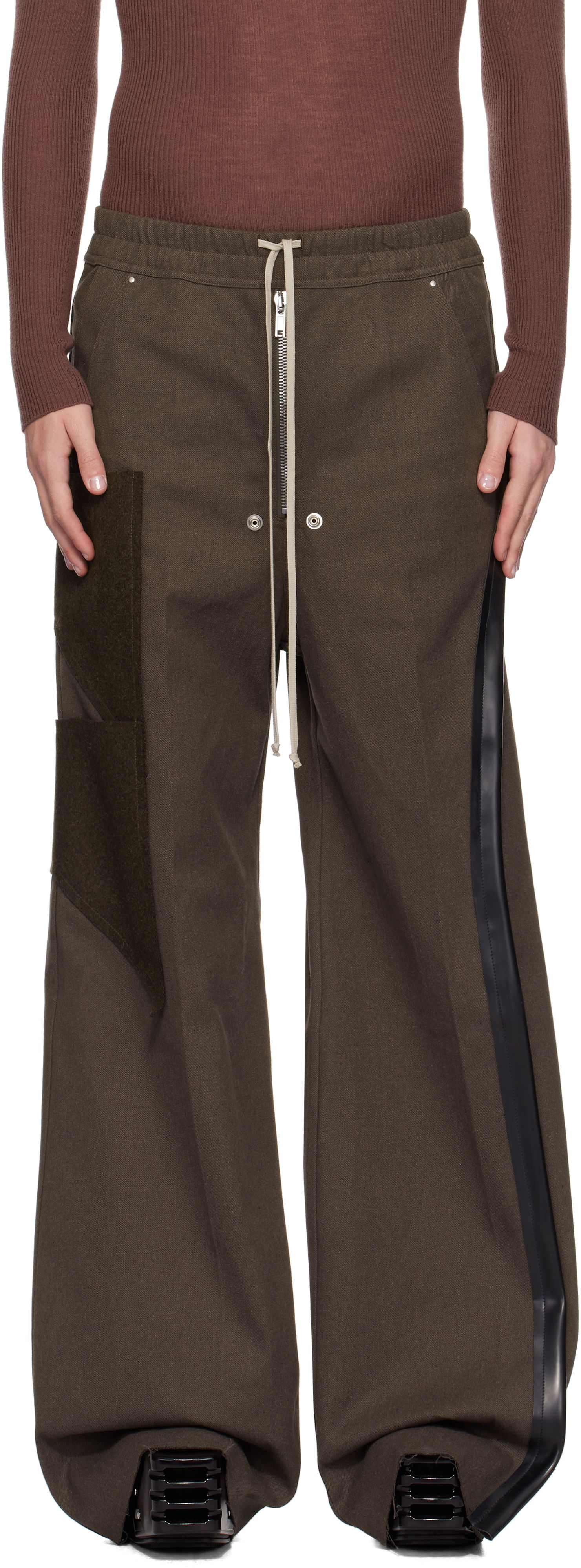 Jeans Rick Owens Wide Leg Jeans Brun | RR02D6307 CTWWTY, 0