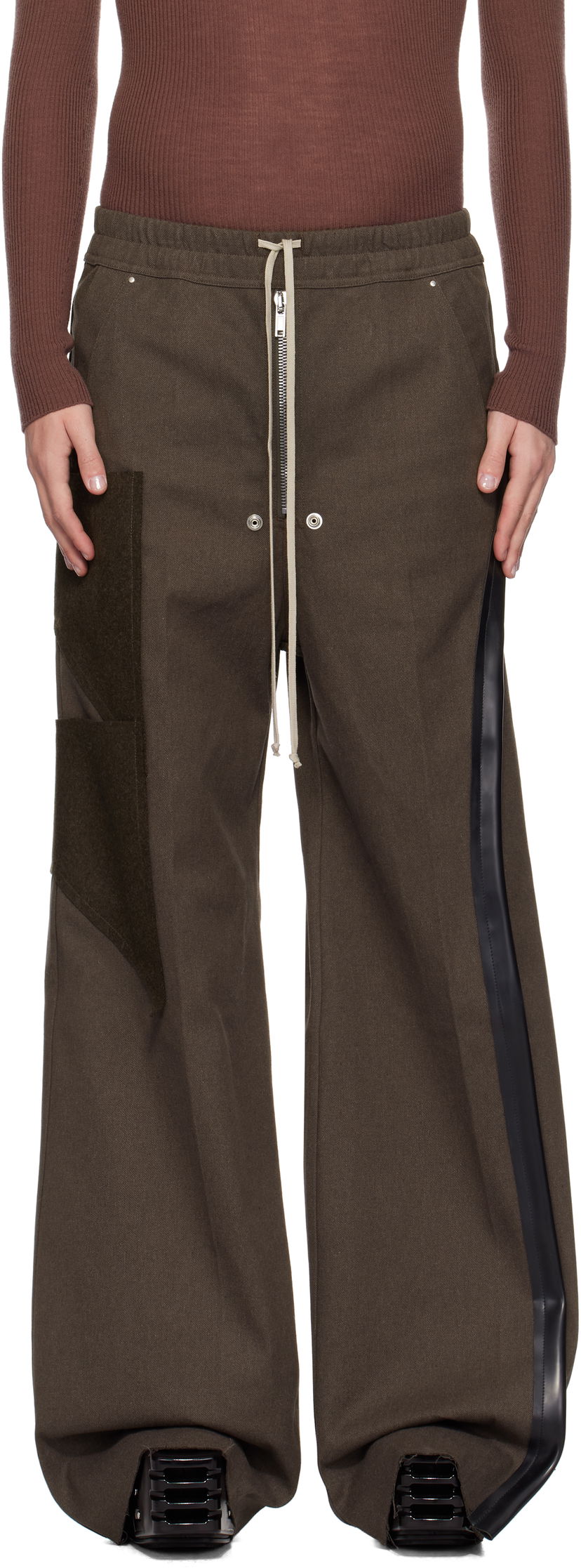 Jeans Rick Owens Wide Leg Jeans Brun | RR02D6307 CTWWTY