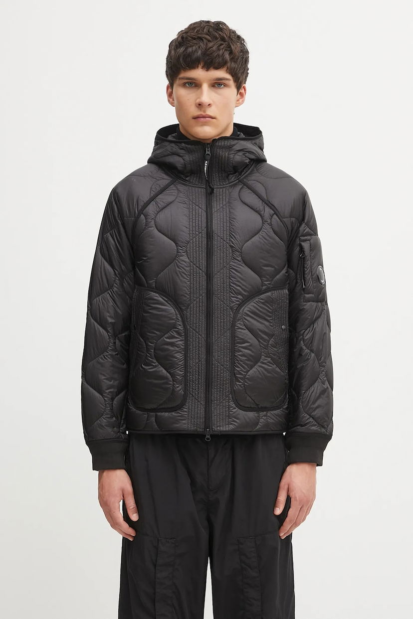 Puffer jakke C.P. Company C.P. Company Hooded Quilted Jacket Sort | 19CMOW047A110158A