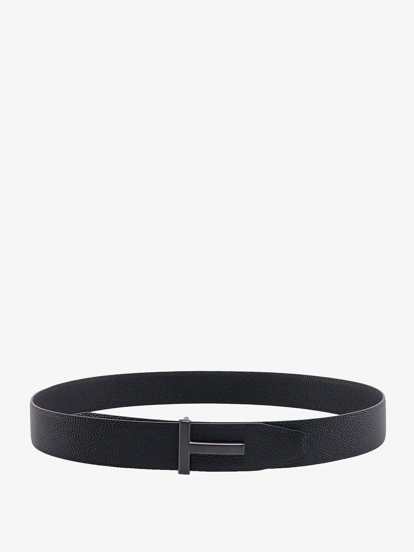 Bælter Tom Ford Black Leather Belt Sort | TB178LCL236L1N001