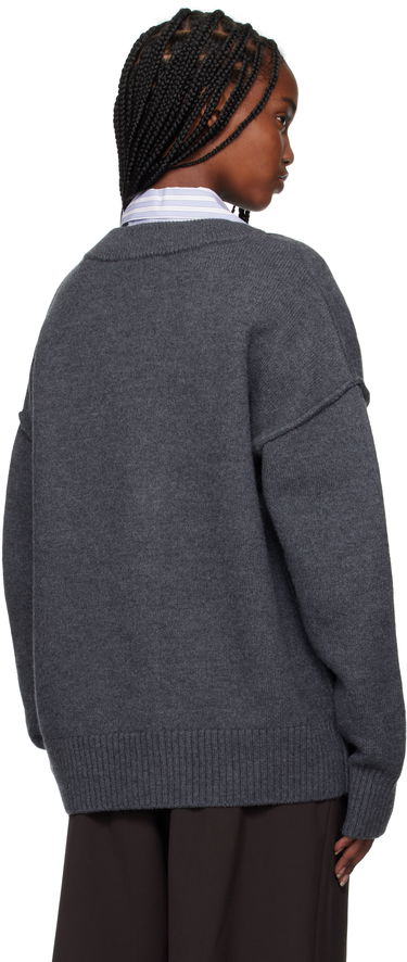 Sweater AMI Cardigan Grå | BFUKC006.018, 2