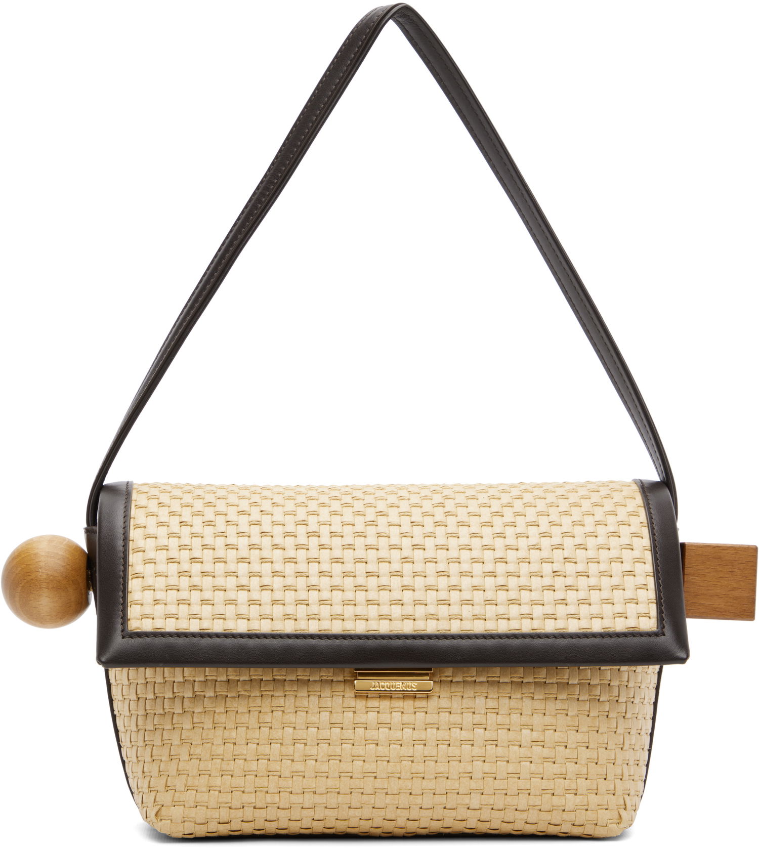 Skuldertaske Jacquemus Jacquemus La Croisière 'The Rond Carré' Shoulder Bag Beige | 25E243BA383-3239, 0