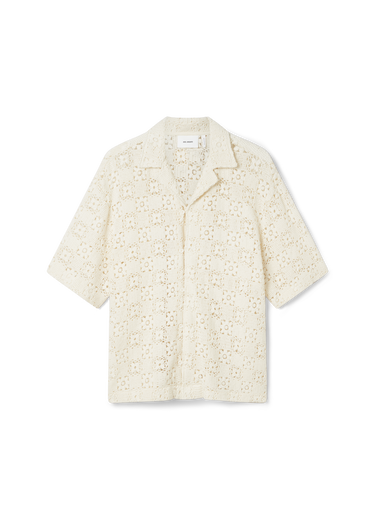 Skjorte AXEL ARIGATO Crochet Shirt Hvid | A2903001, 1