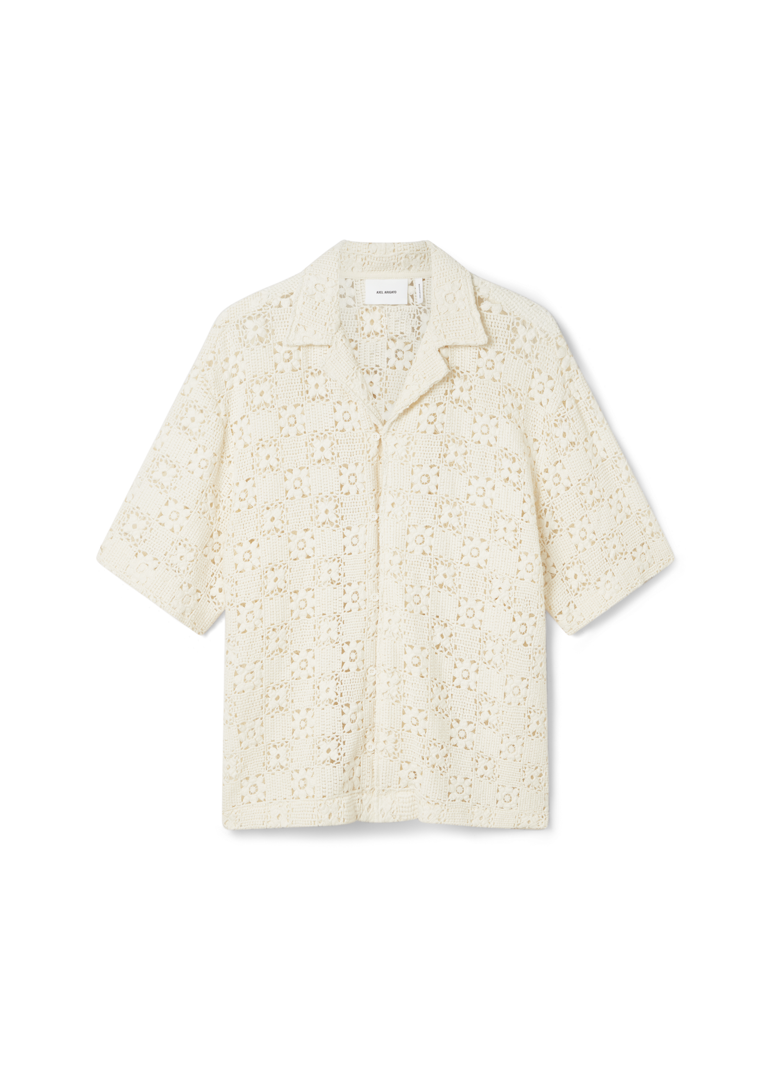 Skjorte AXEL ARIGATO Crochet Shirt Hvid | A2903001, 1