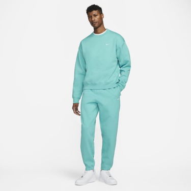 Sweatshirt Nike Solo Swoosh Fleece Crew Washed Turkis | CV0554-393, 8