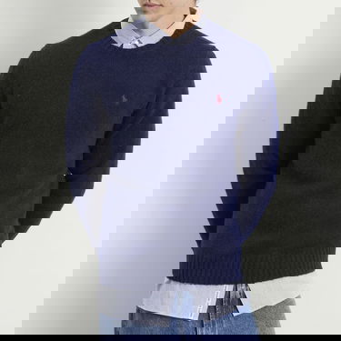 Sweater Polo by Ralph Lauren Brushed Shetland Knit Jumper Mørkeblå | 710918805501-BLU, 5